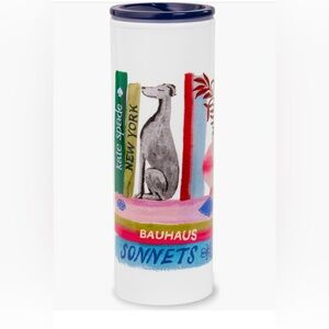 Kate Spade Book Shelf 16 oz Arcylic Tumbler-NWT